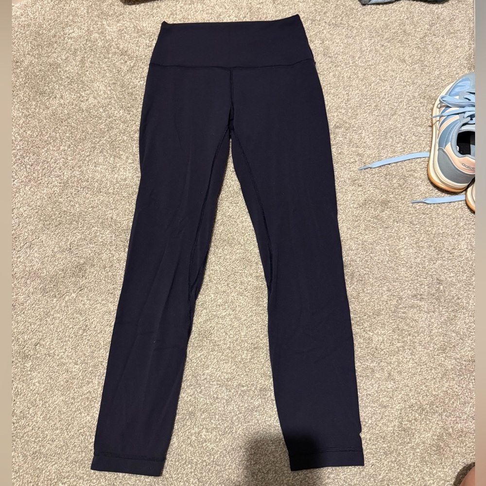 Navy lululemon align leggings 25” size 6